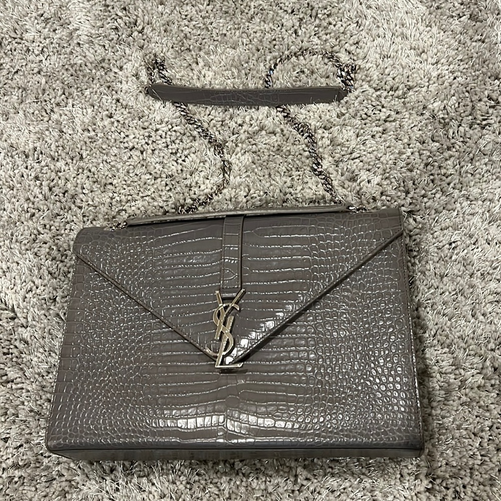 YSL envelope Croc